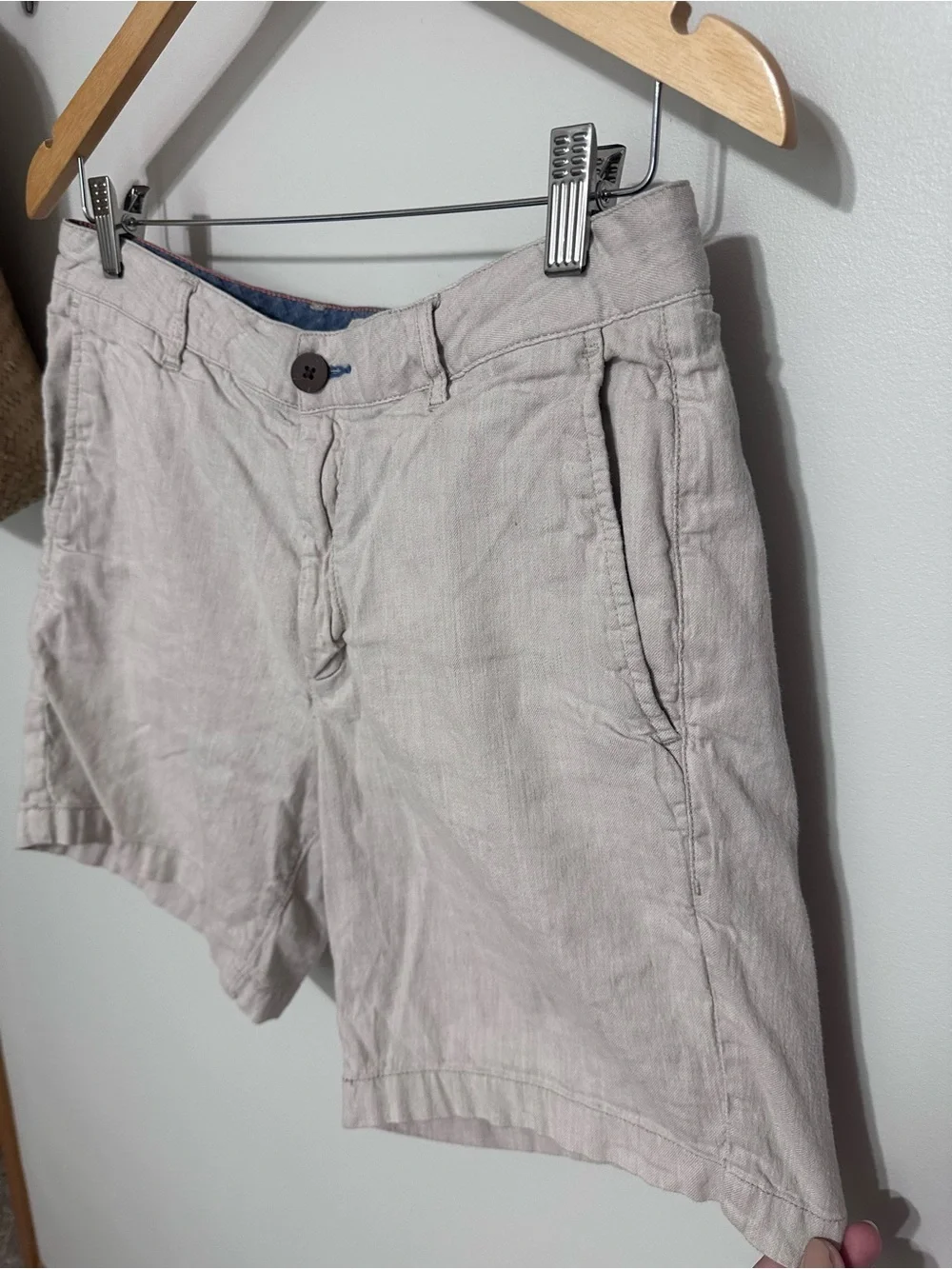 Faherty Tradewinds Linen Blend Shorts - Beige